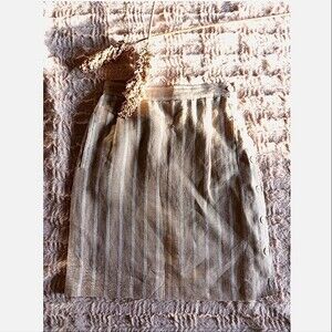 Vintage iblues Plaid Strap Skirt with Side Buttons Tan Academia Style